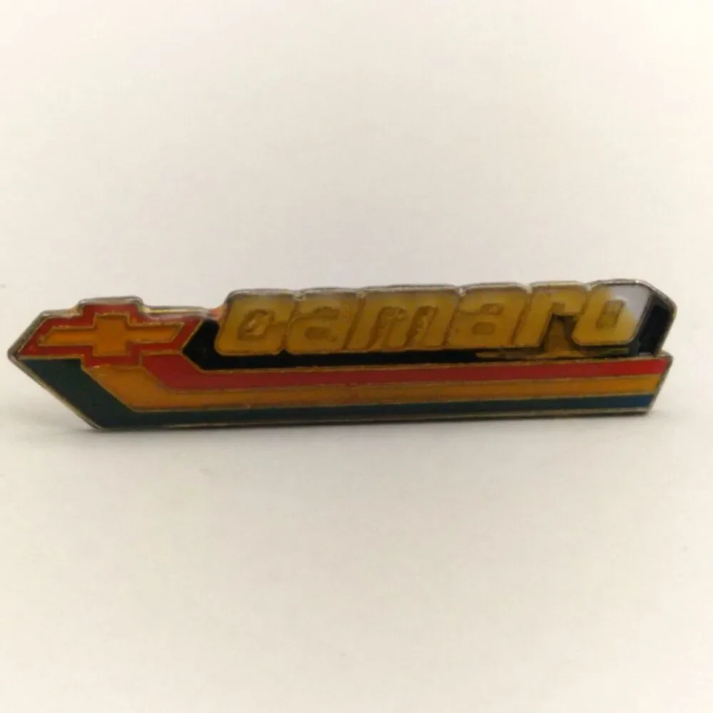 Vintage Chevrolet Camaro Bowtie Hat Lapel Pin Automotive Automobilia